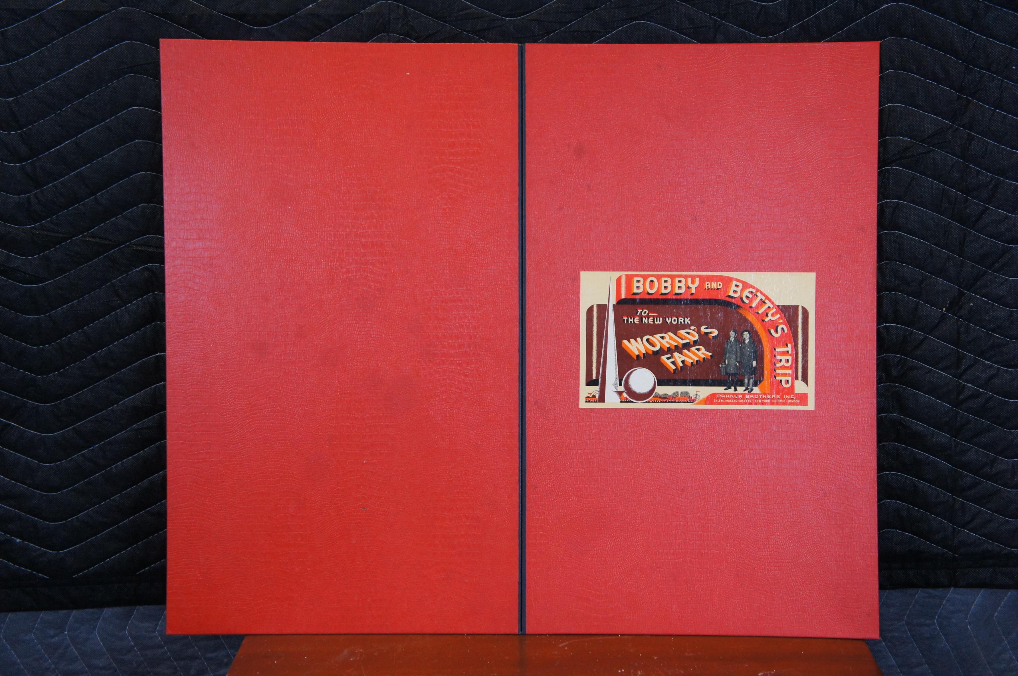 1939 Bobby & Bettys Trip to the New York Worlds Fair Parker Brothers Board Game 2