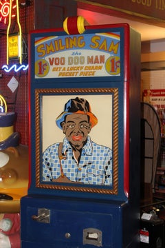 1939 Smiling Sam The Voo Doo Man Coin Op Fortune Machine