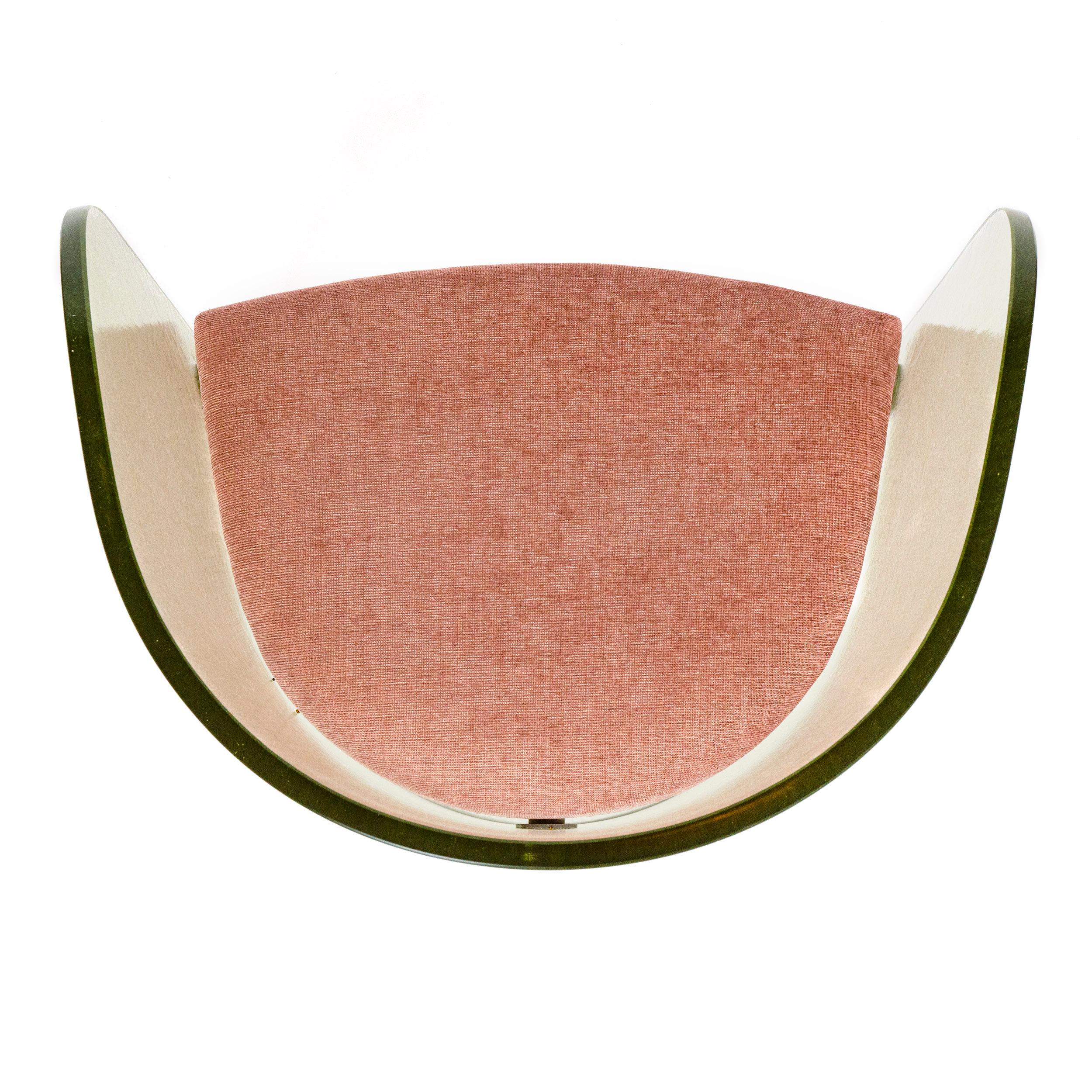1939 Glass Armchair by Louis Dierra for Pittsburgh Plate Glass In Good Condition In Sagaponack, NY