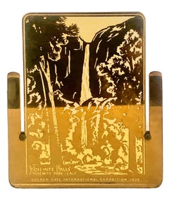 1939 Golden Gate International Exposition Pair of Souvenir Bronze Bookends