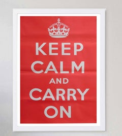 1939 Keep Calm and Carry On Original Vintage Poster