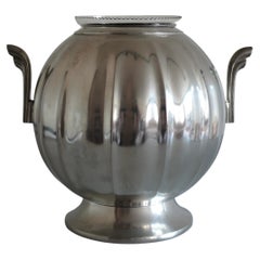 1939 Large Vintage Swedish Pewter Vase