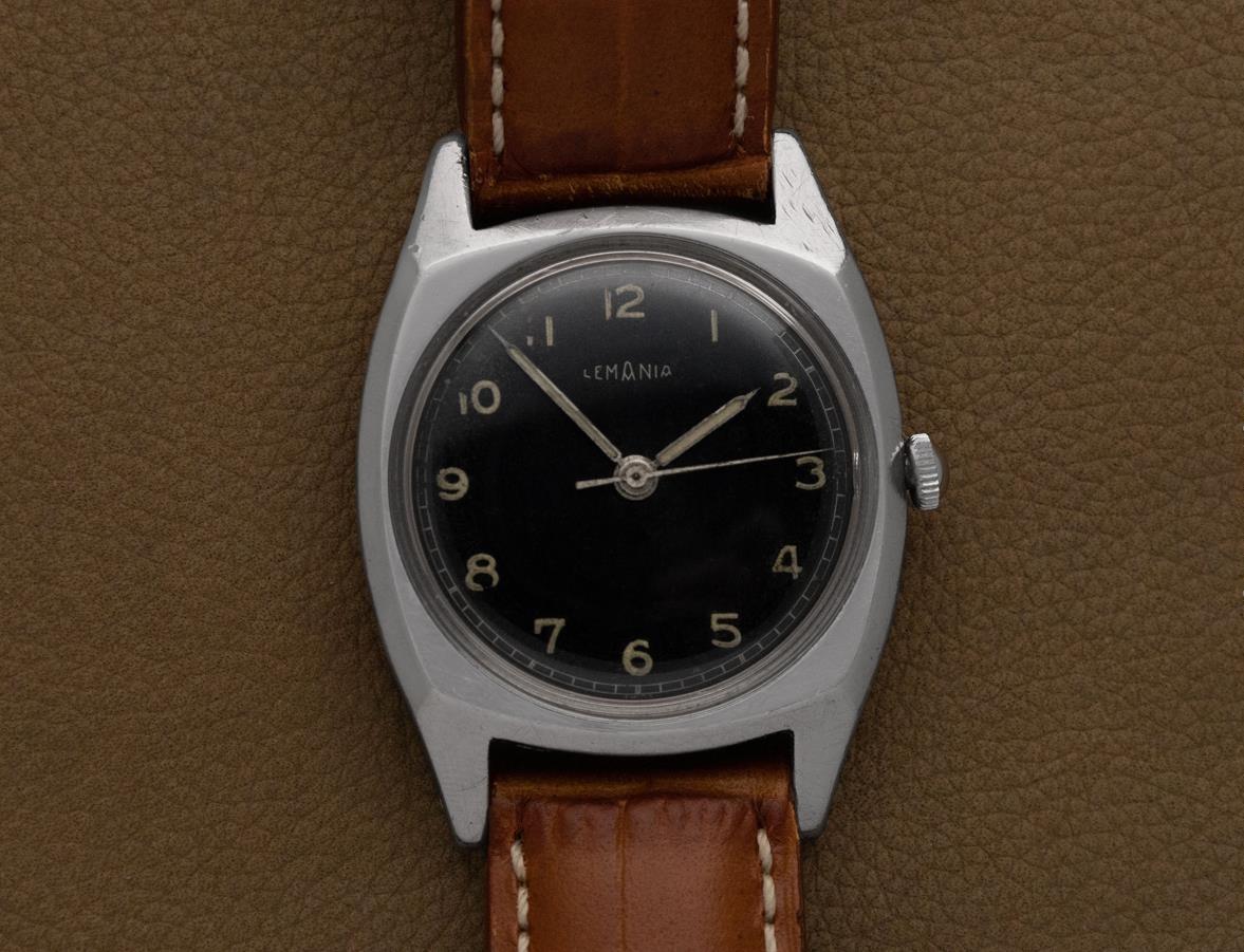 1939 Lemania Majetek Ref. 261 Tschechische Luftwaffe Fliegeruhr groß - Edelstahl S im Angebot 6