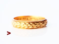1939 Nordic Ring Men Cereals solid 18KGold Ø US10.25 /5.5 gr