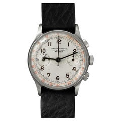 1939 Omega - Tissot Omega Caliber 33.3 Vintage Large Mens Chrongraph - SS