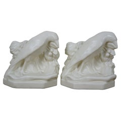 1939 Rookwood William McDonald 2275 Rook Raven Bird Bookends 5.5"