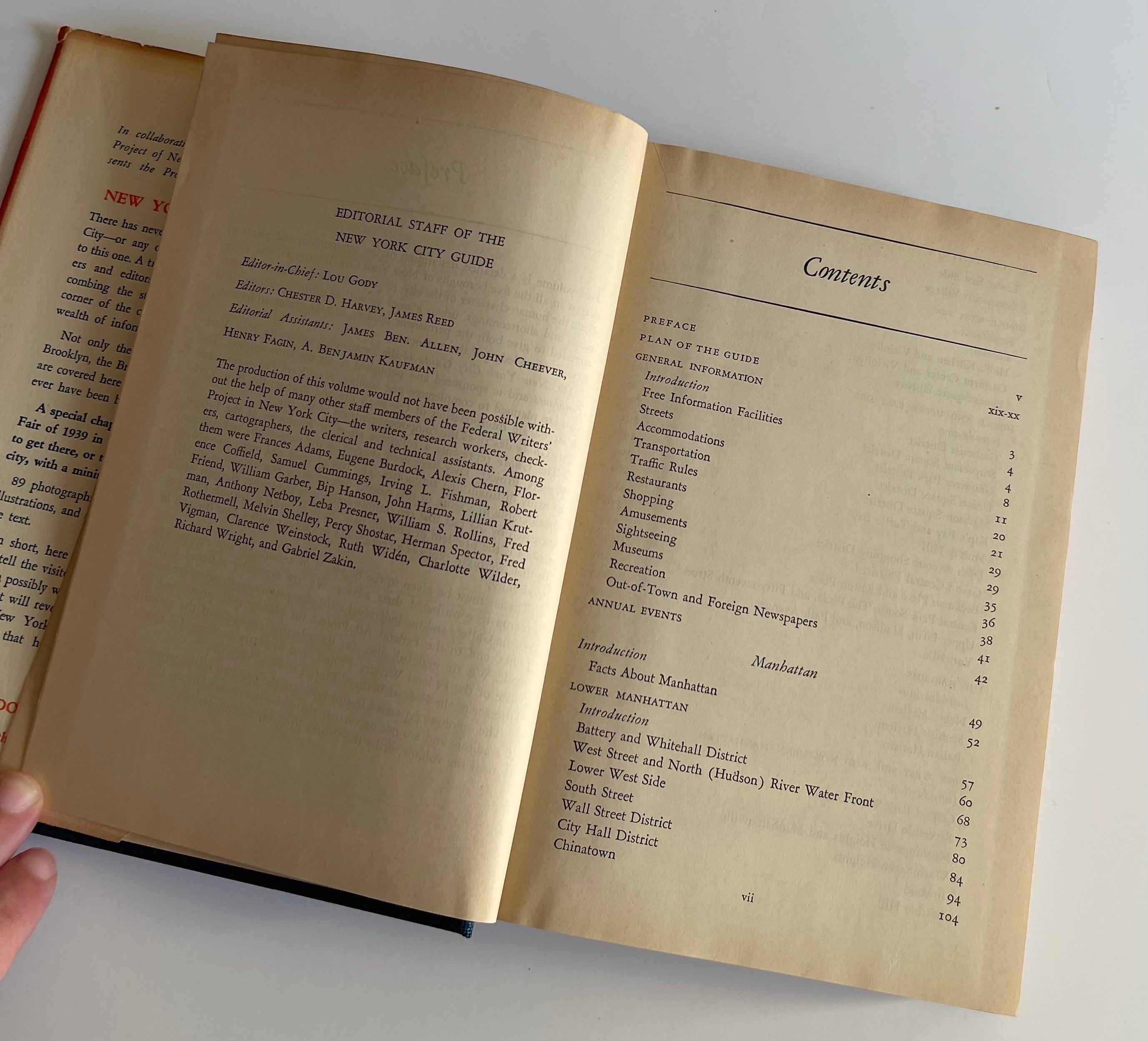 1939 The WPA Guide to New York City : Le guide du projet fédéral des écrivains en vente 3
