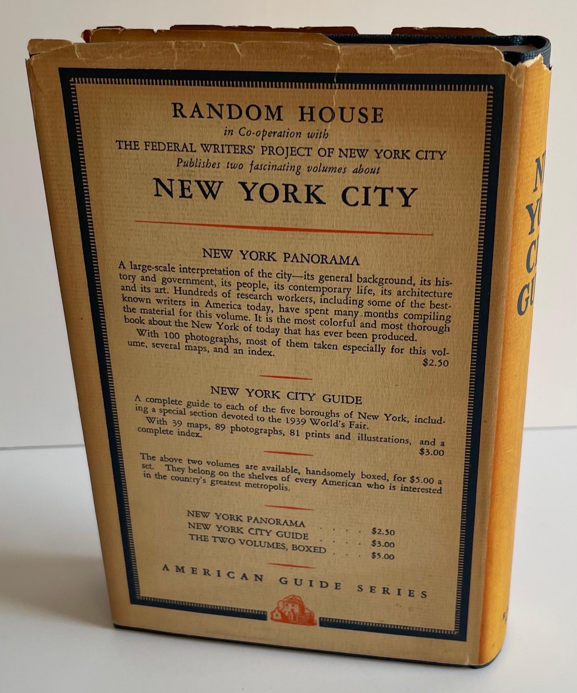 Américain 1939 The WPA Guide to New York City : Le guide du projet fédéral des écrivains en vente