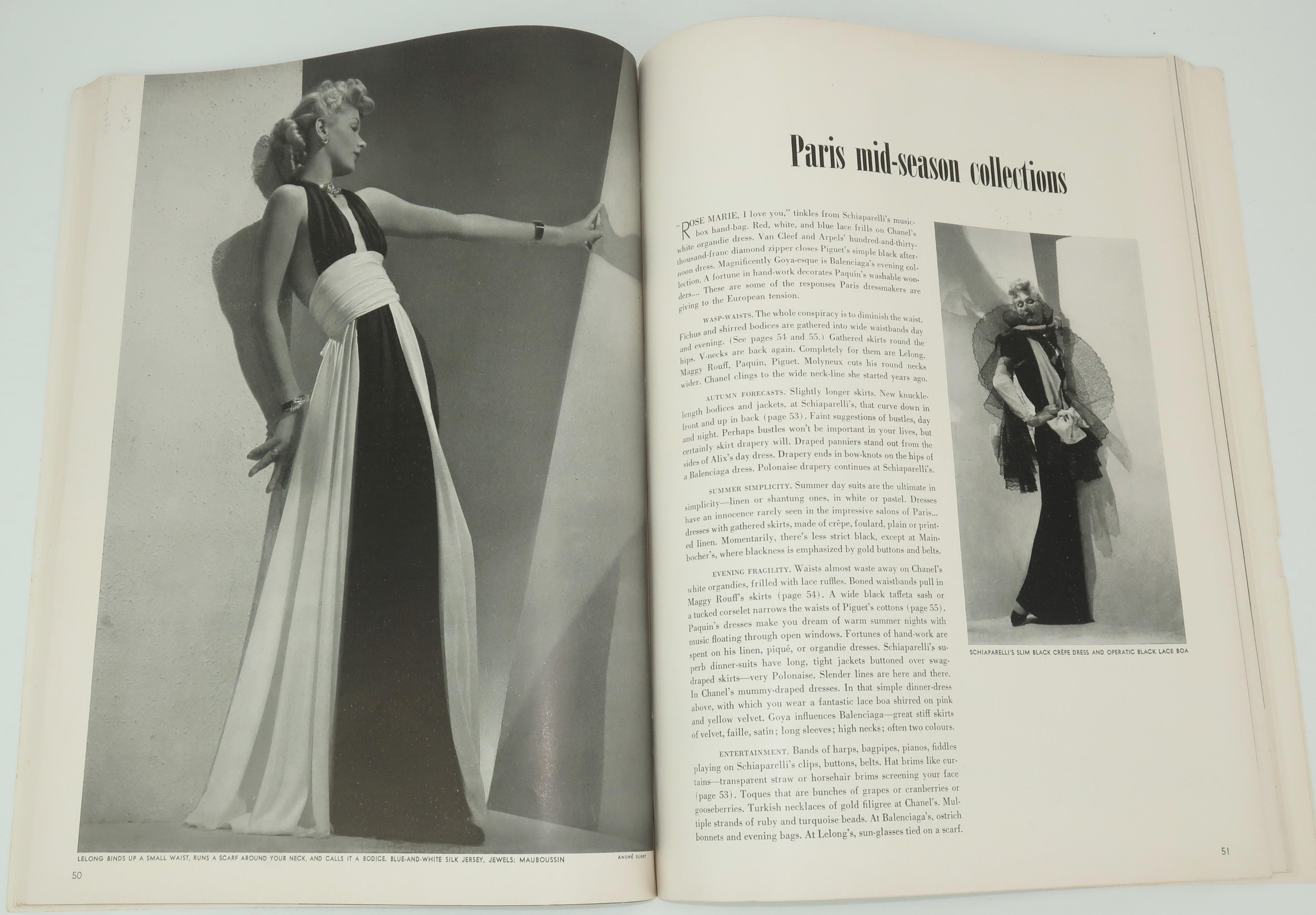 1939 Vogue Magazine With Salvador Dali Cover Art 1