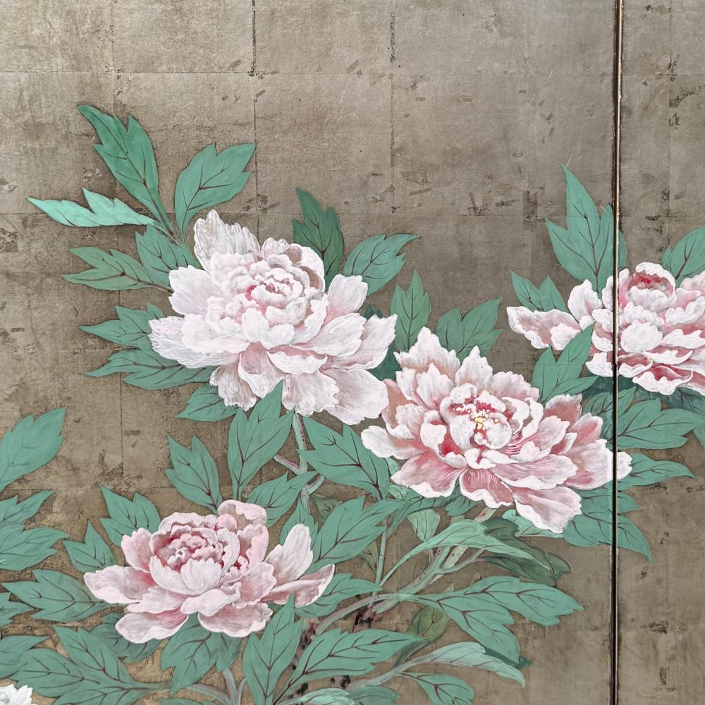 1939 Jahre Japanischer sechsteiliger Raumteiler „Spring Reverie“-Raumteiler (Holz) im Angebot