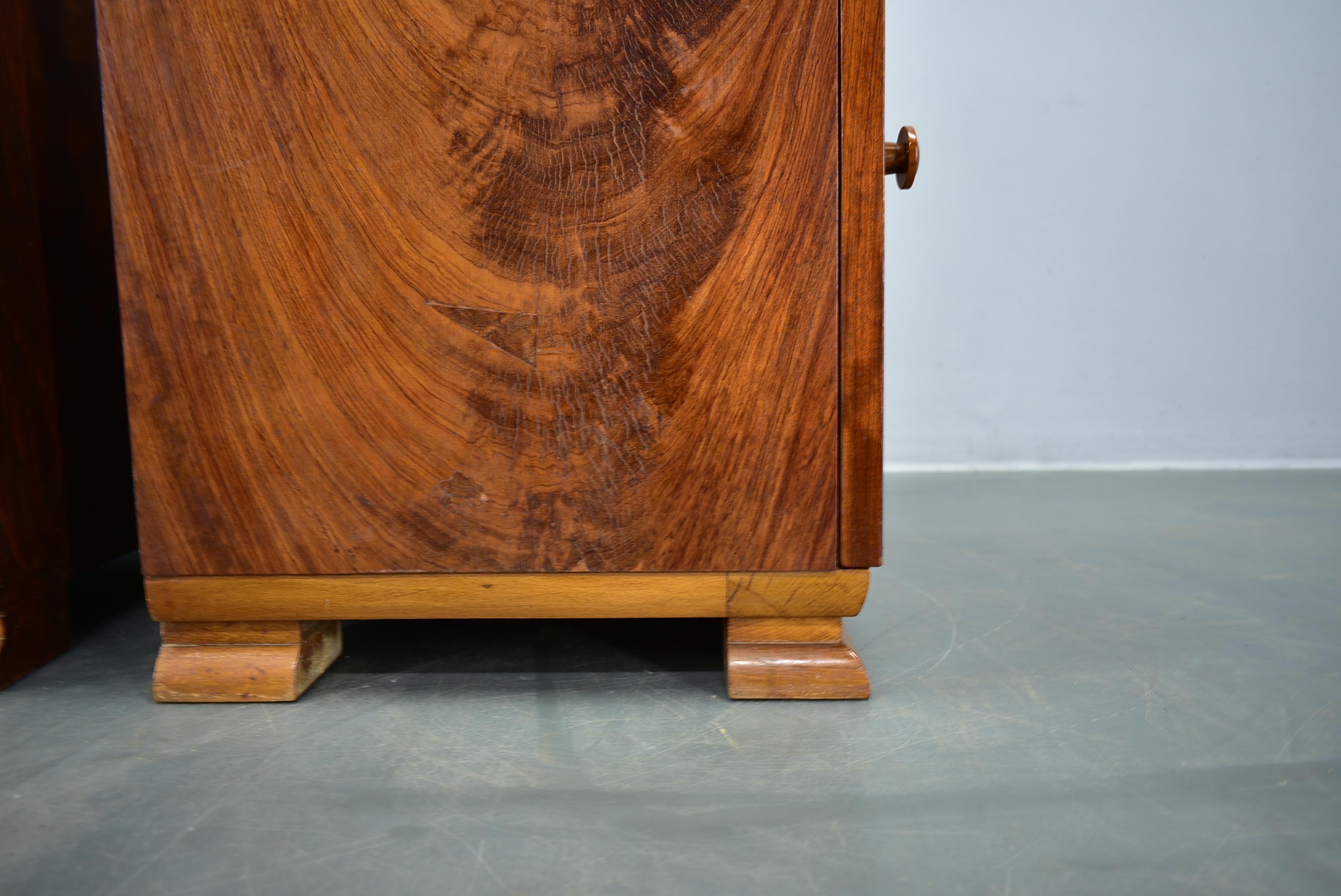 1939s Pair of Art Deco Bedside Tables, Czechoslovakia For Sale 9