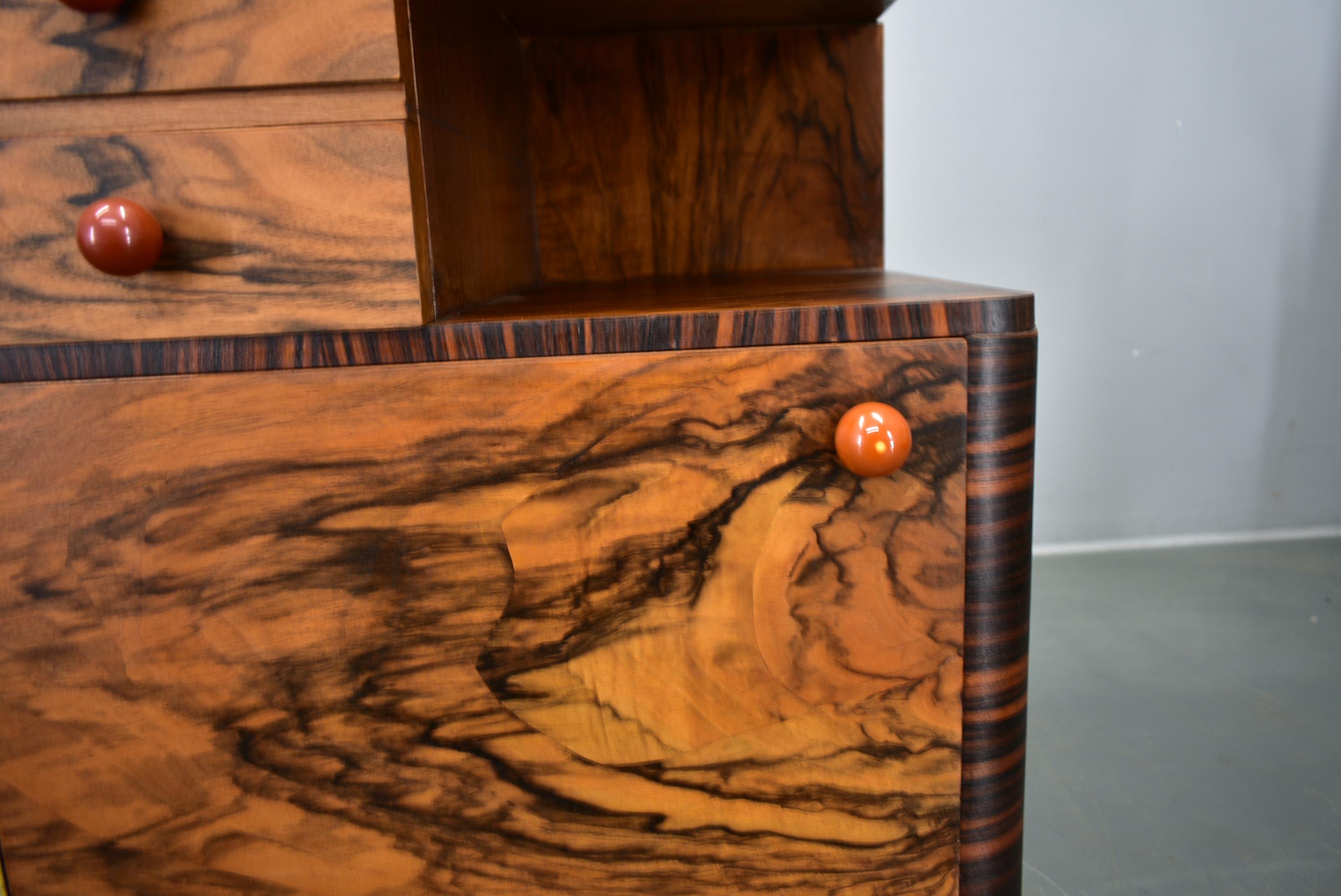 1939s Pair of Art Deco Bedside Tables, Czechoslovakia For Sale 11
