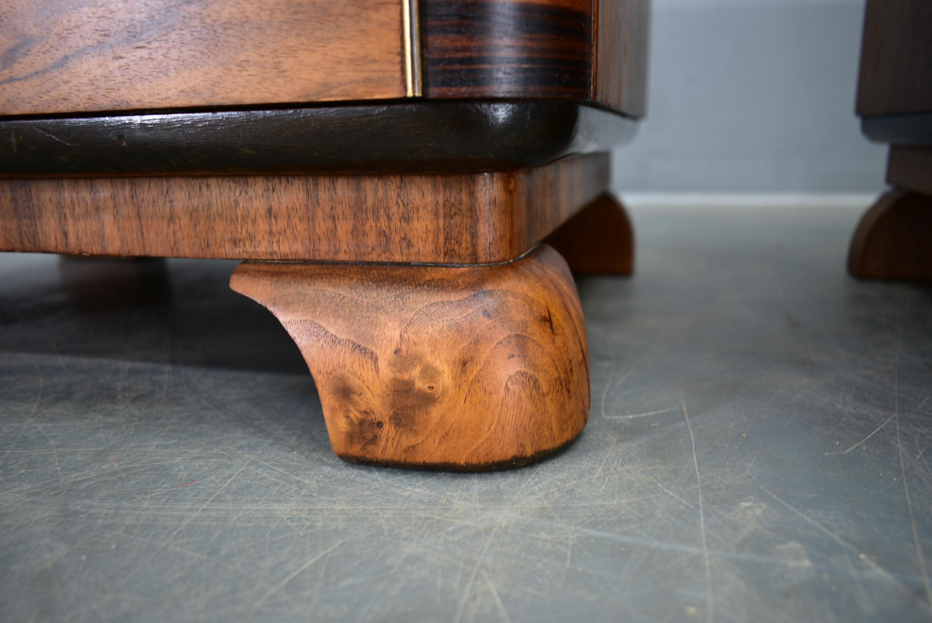 1939s Pair of Art Deco Bedside Tables, Czechoslovakia For Sale 14