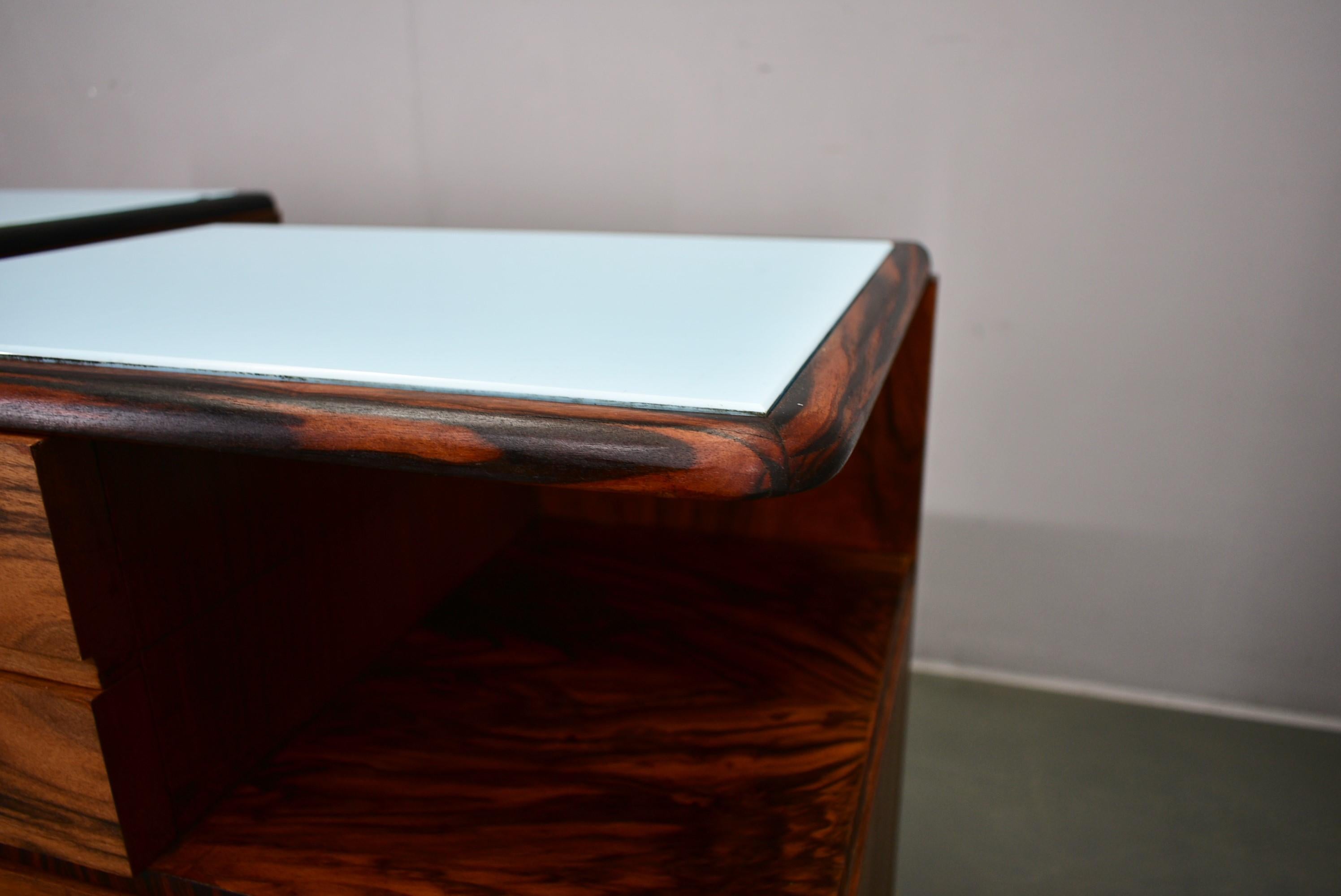 1939s Pair of Art Deco Bedside Tables, Czechoslovakia For Sale 2