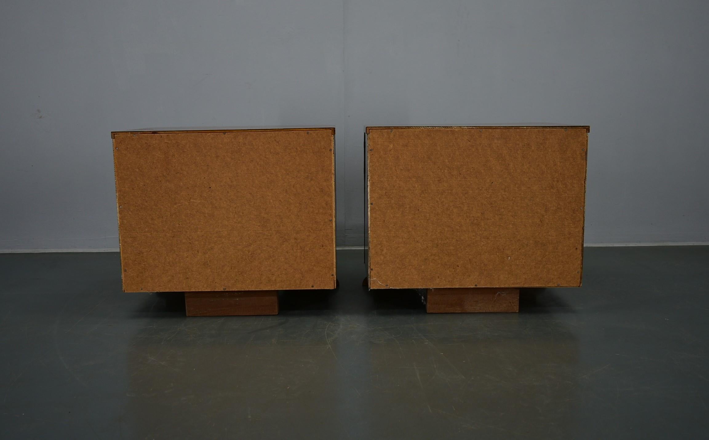 1939s Pair of Rare Art Deco Bedside Tables, Czechoslovakia 5