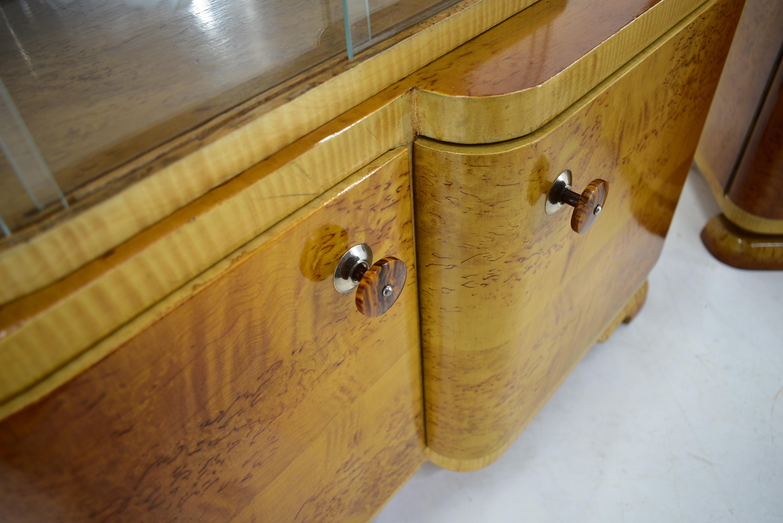 1939s Set of Art Deco Bedside Tables , Czechoslovakia In Good Condition For Sale In Praha, CZ