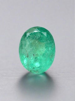 1.93ct Green Natural Loose Colombian Emerald - Oval Cut May Birthstone Gem
