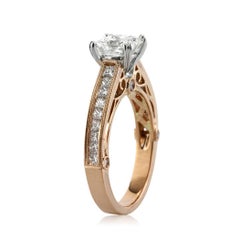 1.93ct Princess Cut Diamond Engagement Ring