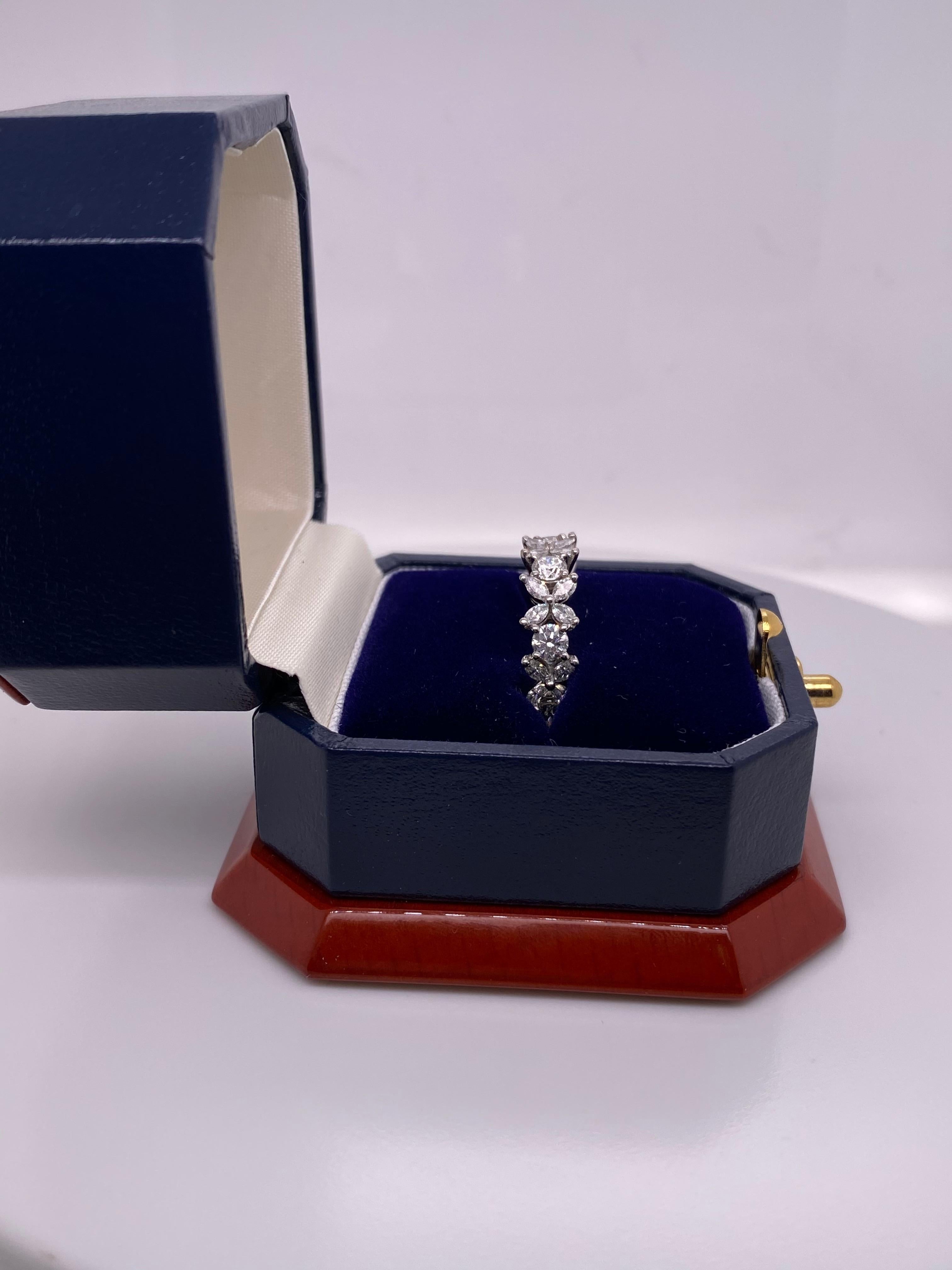Marquise Cut 1.93 Carat Tiffany & Co. Victoria Alternating Ring