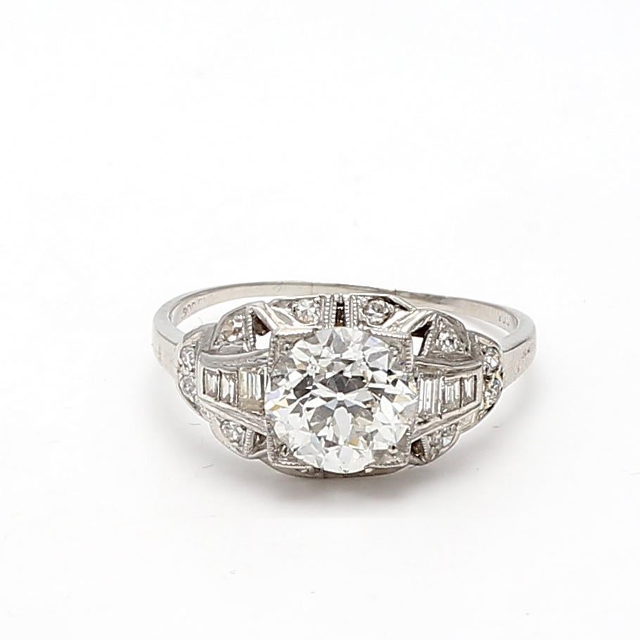 Title:
1.94 Carat Circular Brilliant Cut H VS1 Diamond Platinum Engagement Ring
Style:
Engagement
Metal:
Platinum
Gemstone 1:
1.94 Carat Diamond
Number of Stones:
1
Color:
H
Clarity:
VS1
Shape:
Circular Brilliant Cut
GIA:
DIAM CB H VS1 (GIA)