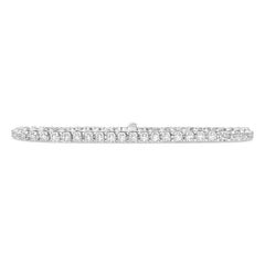 1.94 Carats Total Round Brilliant Cut Diamond Tennis Bracelet in White Gold