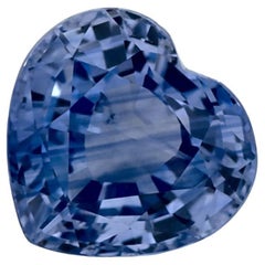 1.94 Ct Blue Sapphire Heart Loose Gemstone