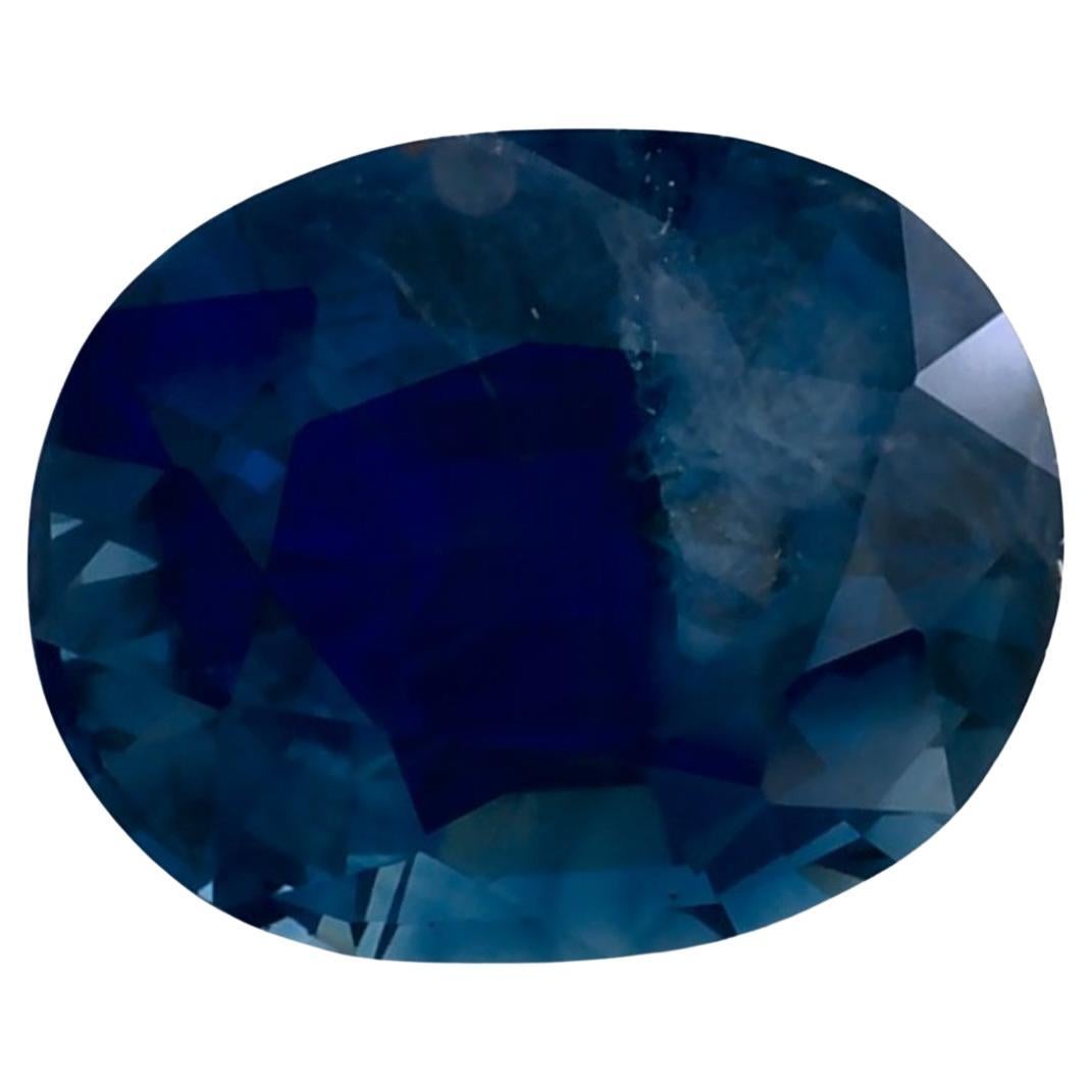 1.94 Karat Blauer Saphir Oval Loser Edelstein