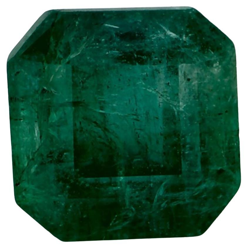 1.94 Ct Emerald Octagon Cut Loose Gemstone For Sale