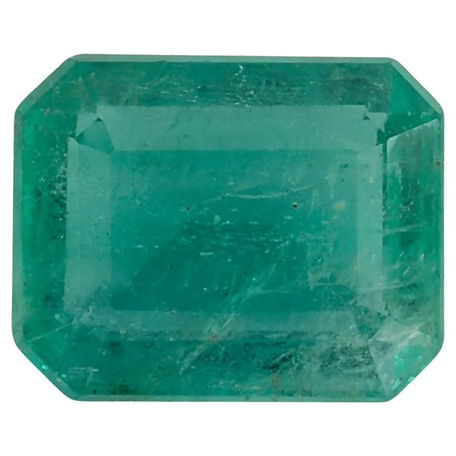1.94 Ct Emerald Octagon Cut Loose Gemstone For Sale