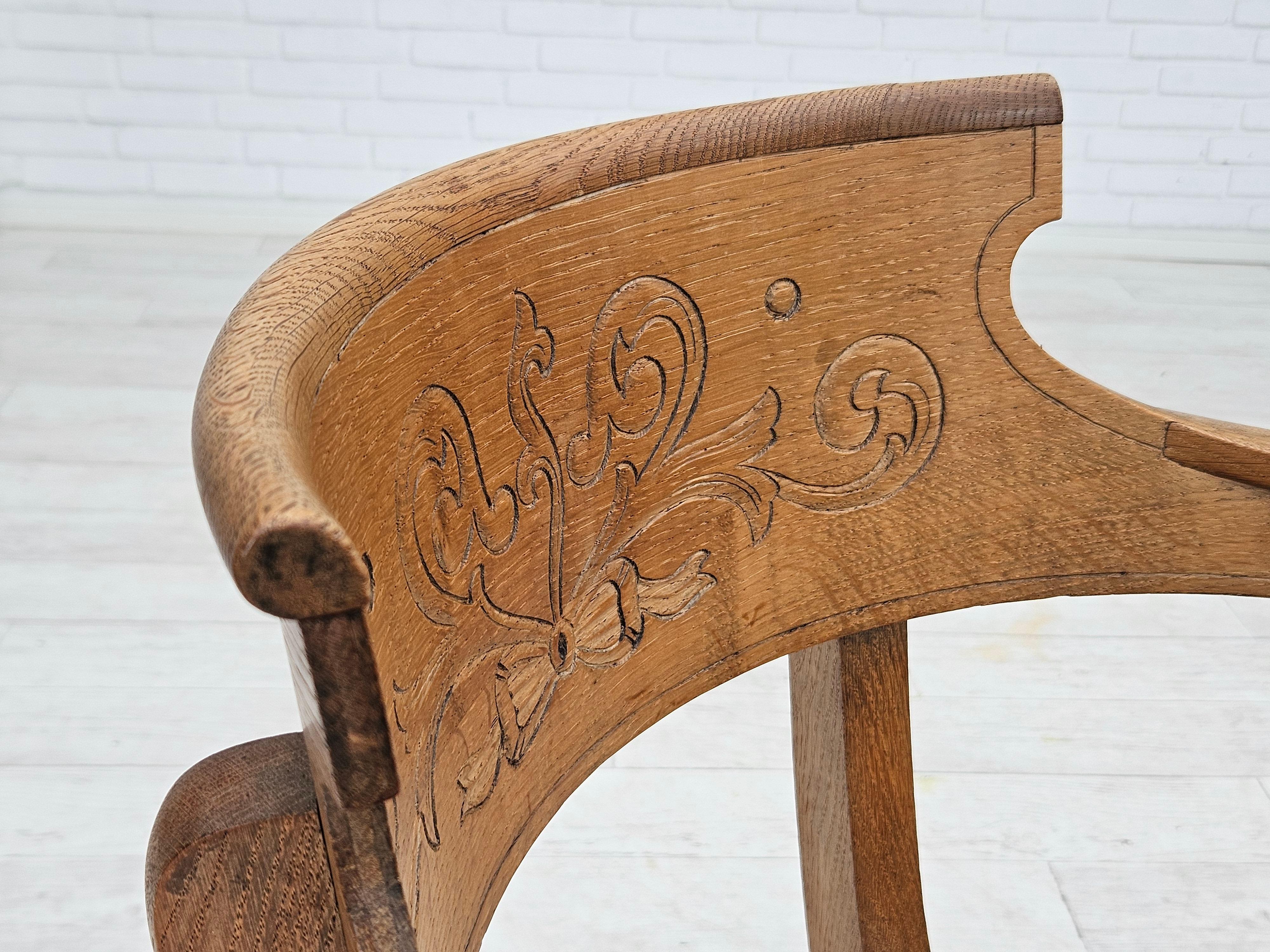 1940-50, design danois, paire de deux fauteuils en très bon état d'origine. en vente 3