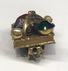 1940/50s Jeweled Clip Earrings