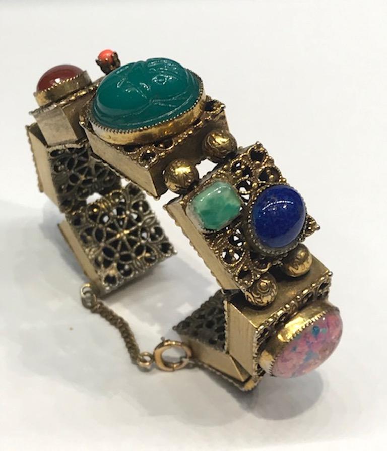 1940/50s Jeweled Clip Earrings 1