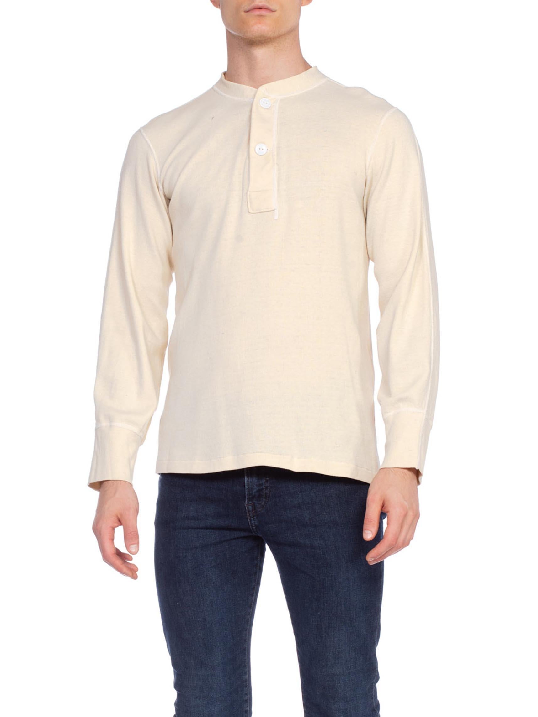 cream thermal shirt