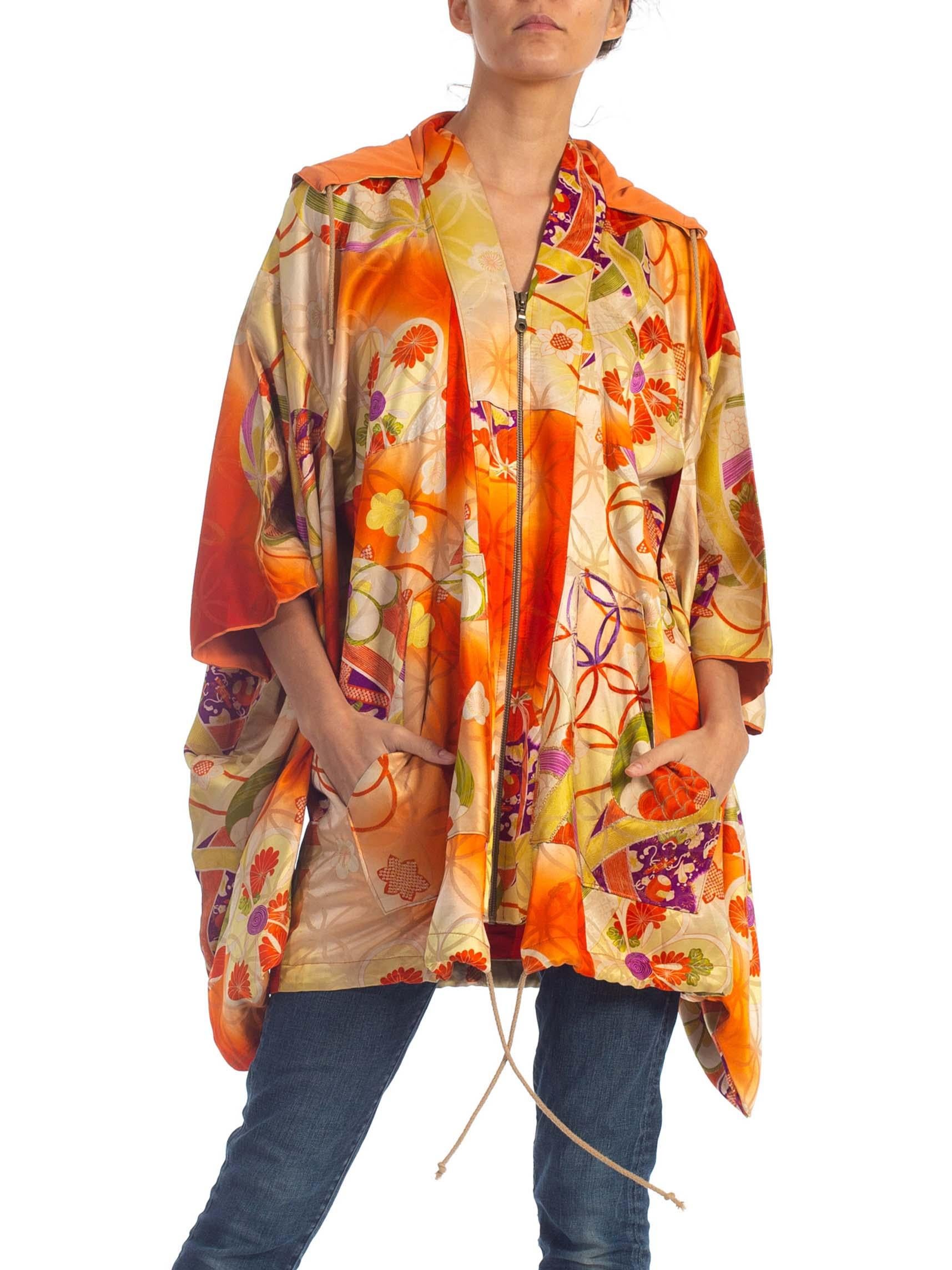 kimono raincoat hoodie