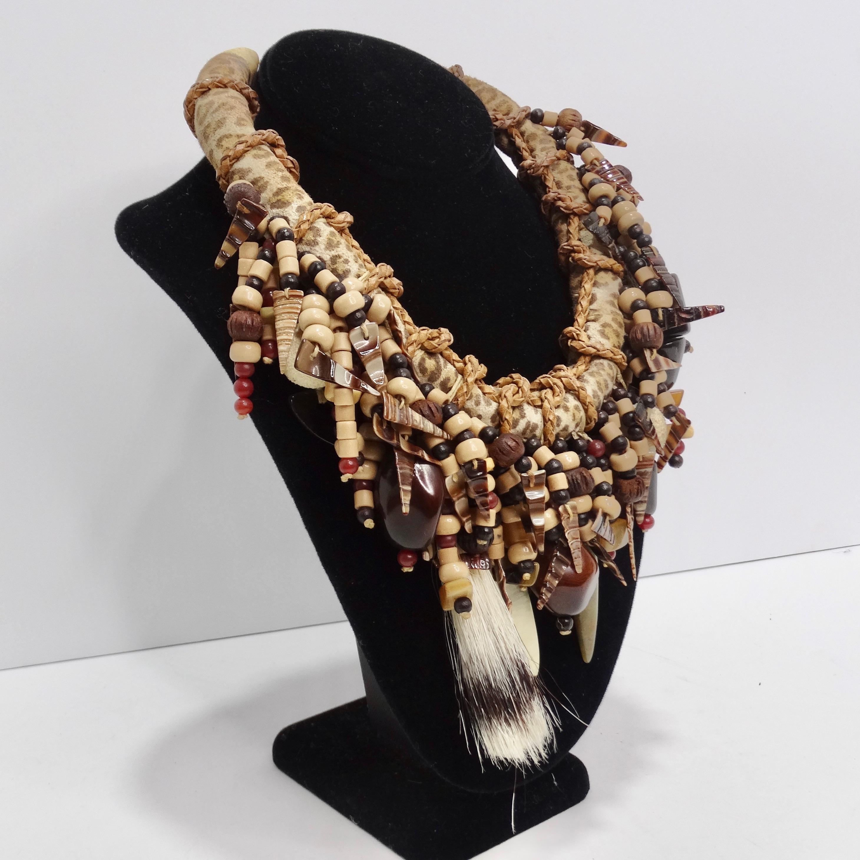 1940 Collier de perles en pierres multiples d'origine africaine en vente 6
