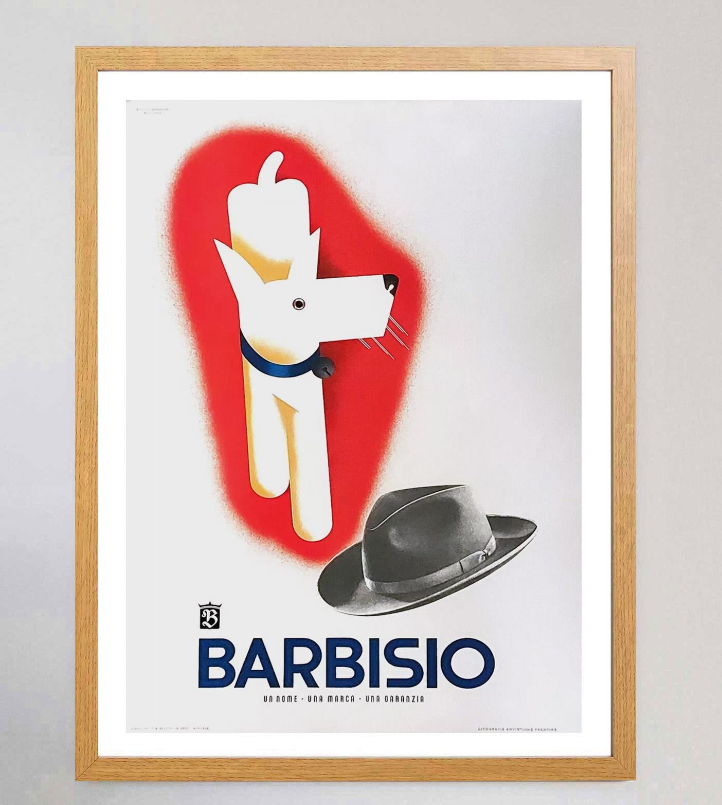 Mid-20th Century 1940 Barbisio Original Vintage Poster For Sale