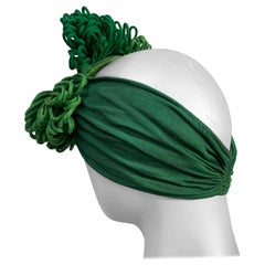 Cappello Bes-Ben Kelly Green del 1940 con ampia fascia posteriore e fiocco a forma di loopy