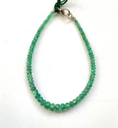19.40 Carats Panjshir Emerald Faceted Beads For Fine Jewelry Natural Gemstone
