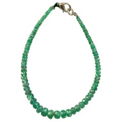 19.40 Carats Panjshir Emerald Faceted Beads For Fine Jewelry Natural Gemstone