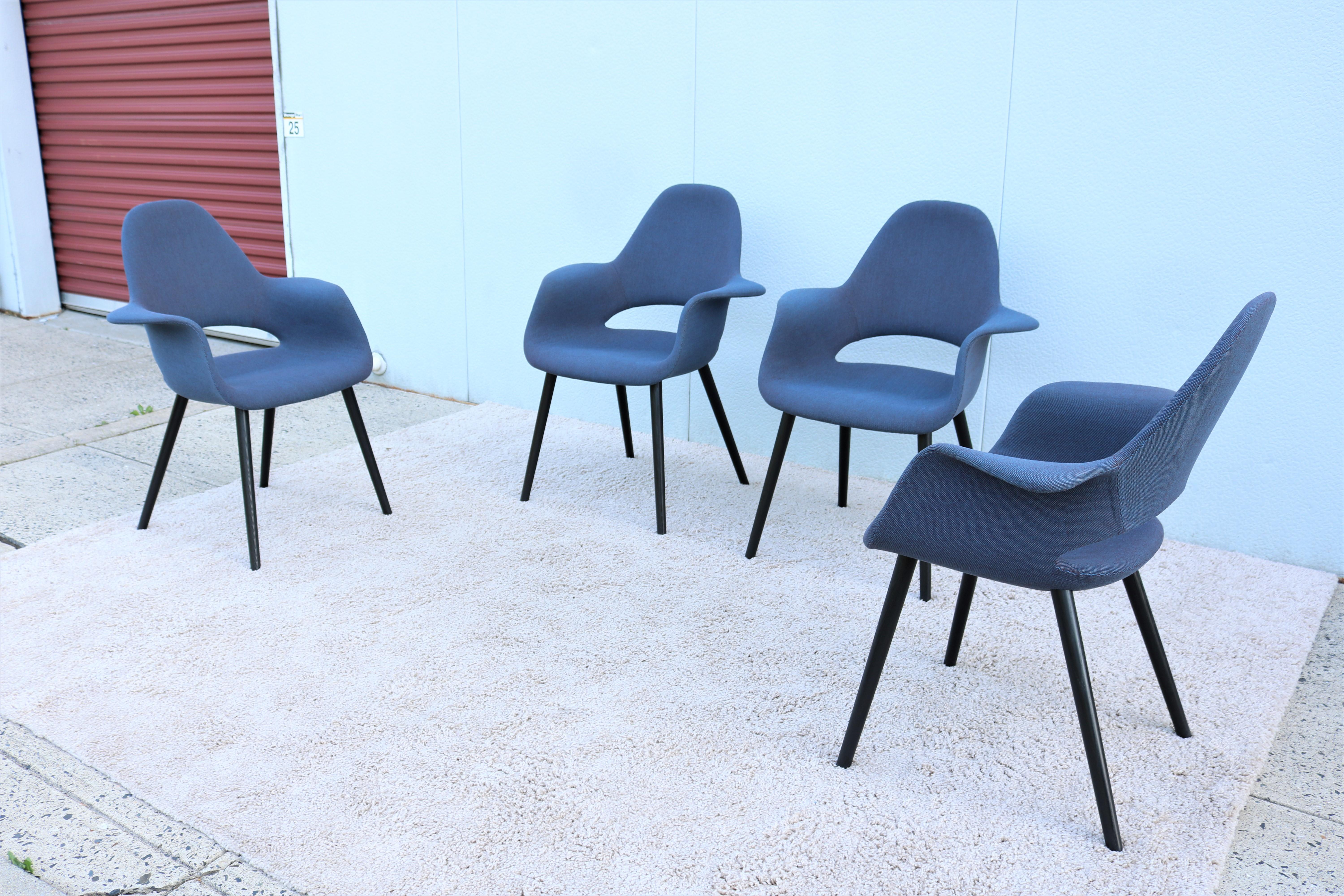 American Charles Eames & Eero Saarinen for Vitra Organic Conference Chairs, Set of 4 For Sale