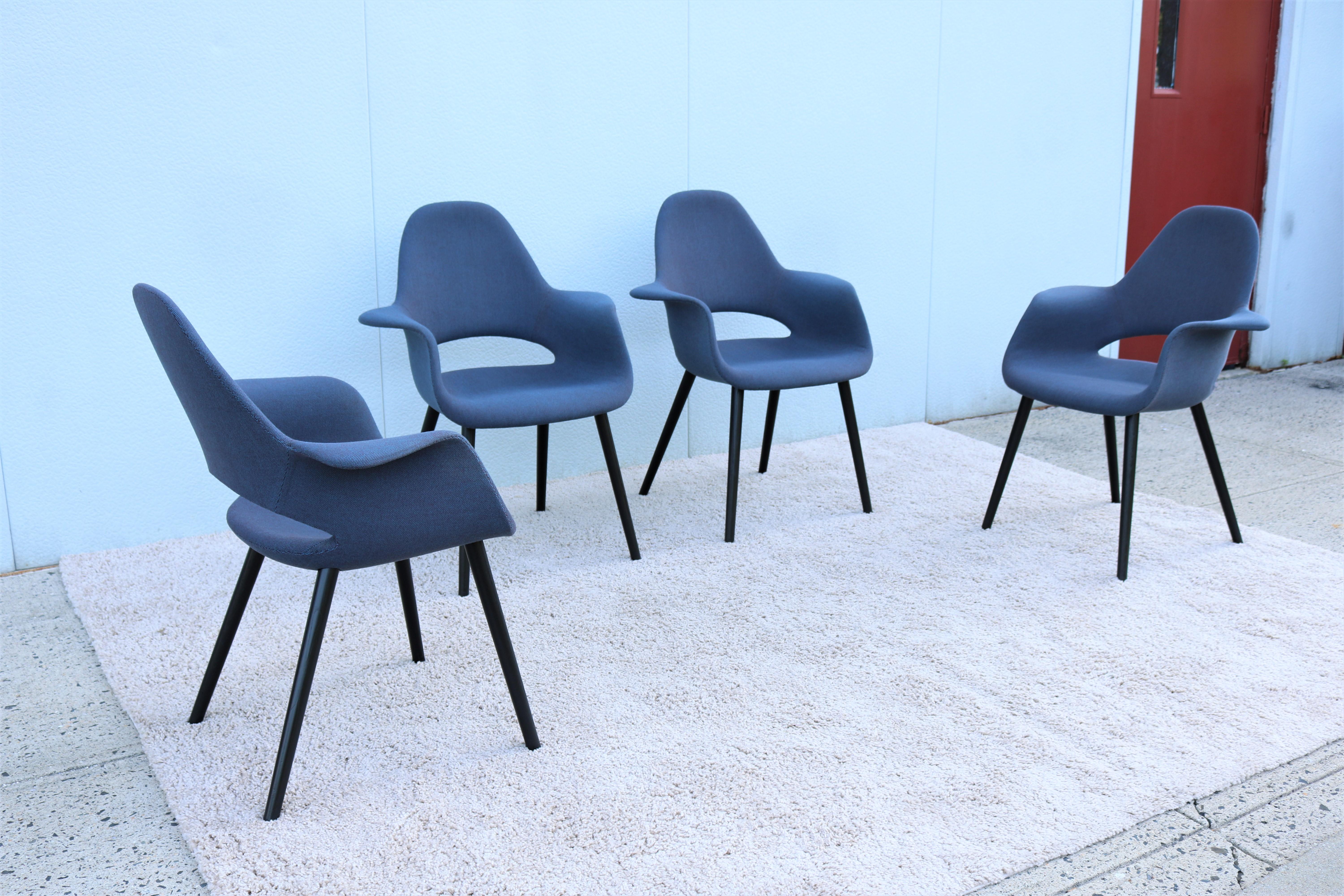 Laminé Chaises de conférence organiques Charles Eames & Eero Saarinen pour Vitra, ensemble de 4 pièces en vente