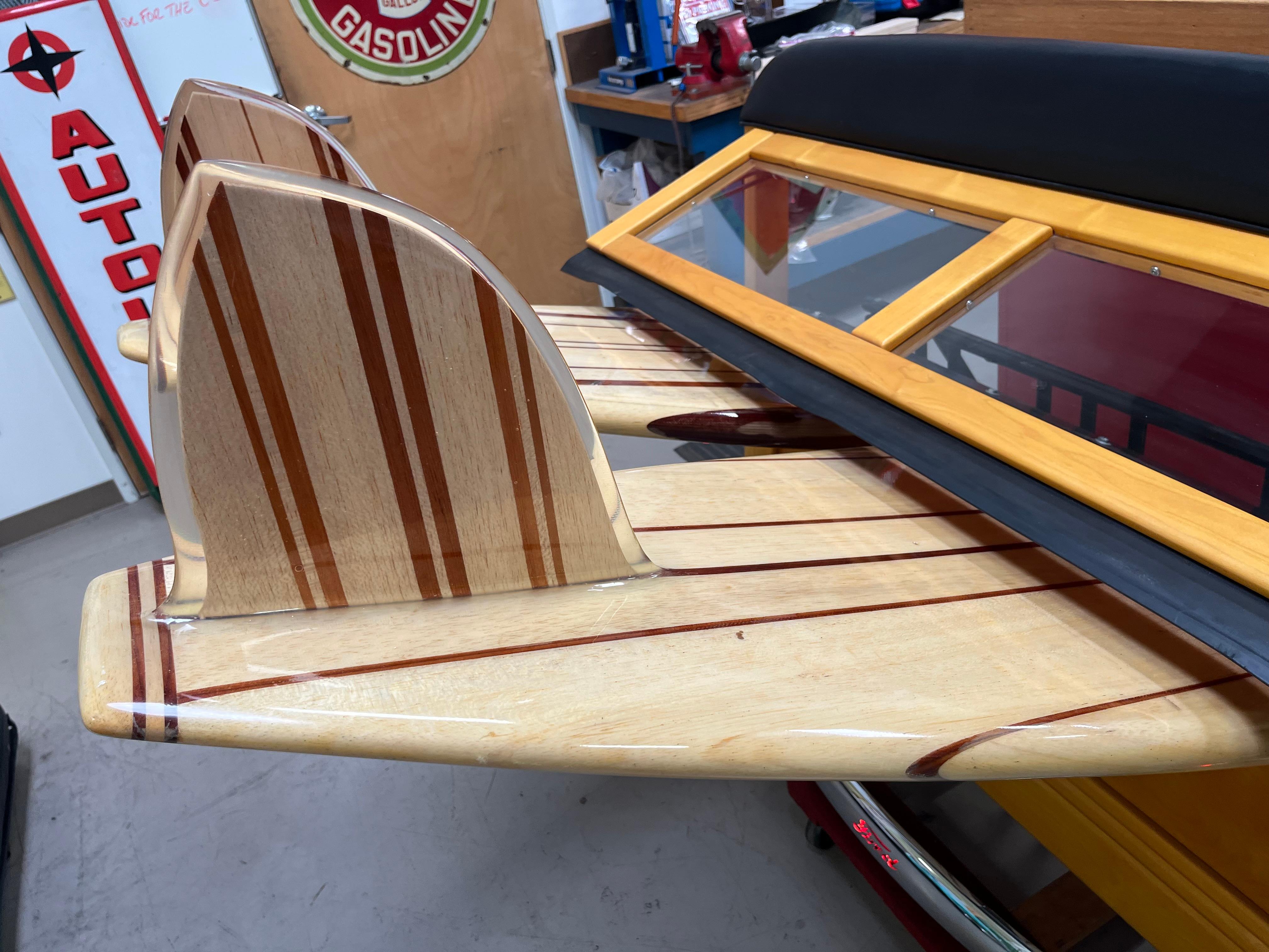 1940 Ford Woody Vintage Surfboard Tailgate Display For Sale 1