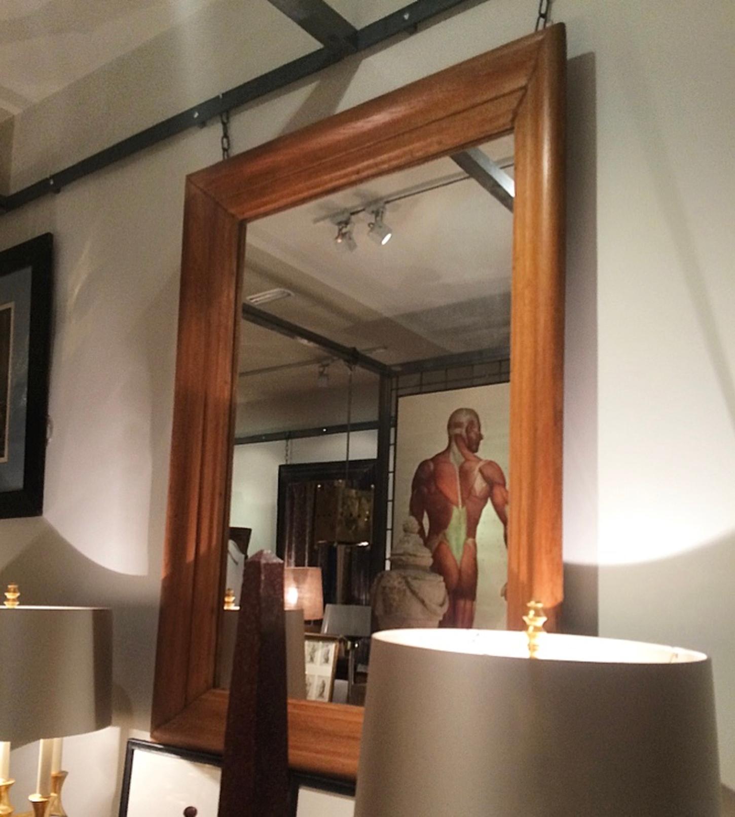 1940 French Oak Mirror For Sale 6