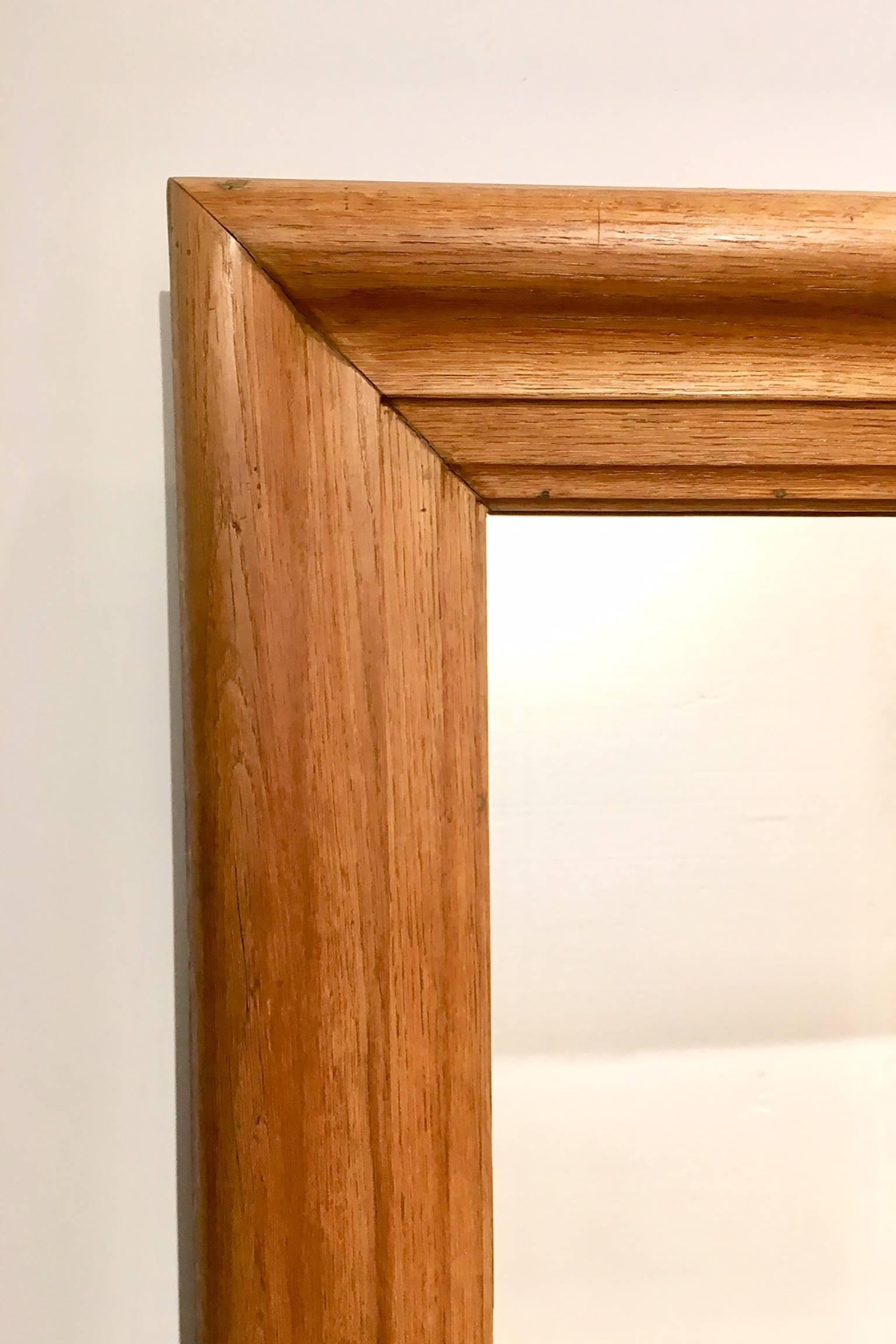 20th Century 1940 French Oak Mirror For Sale