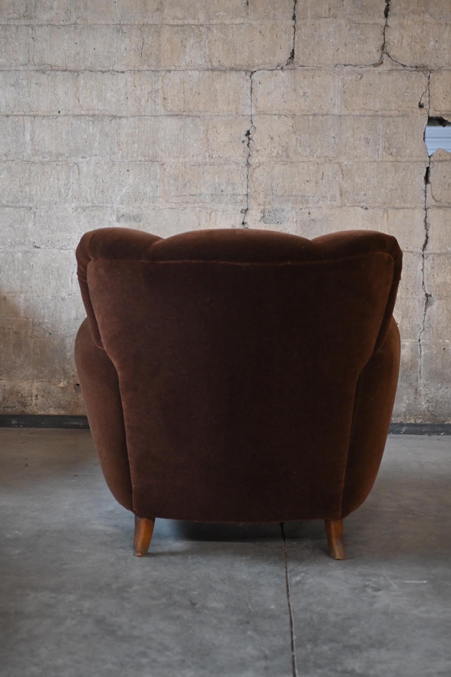1940 Silla de club Guglielmo Ulrich Mohair en venta
