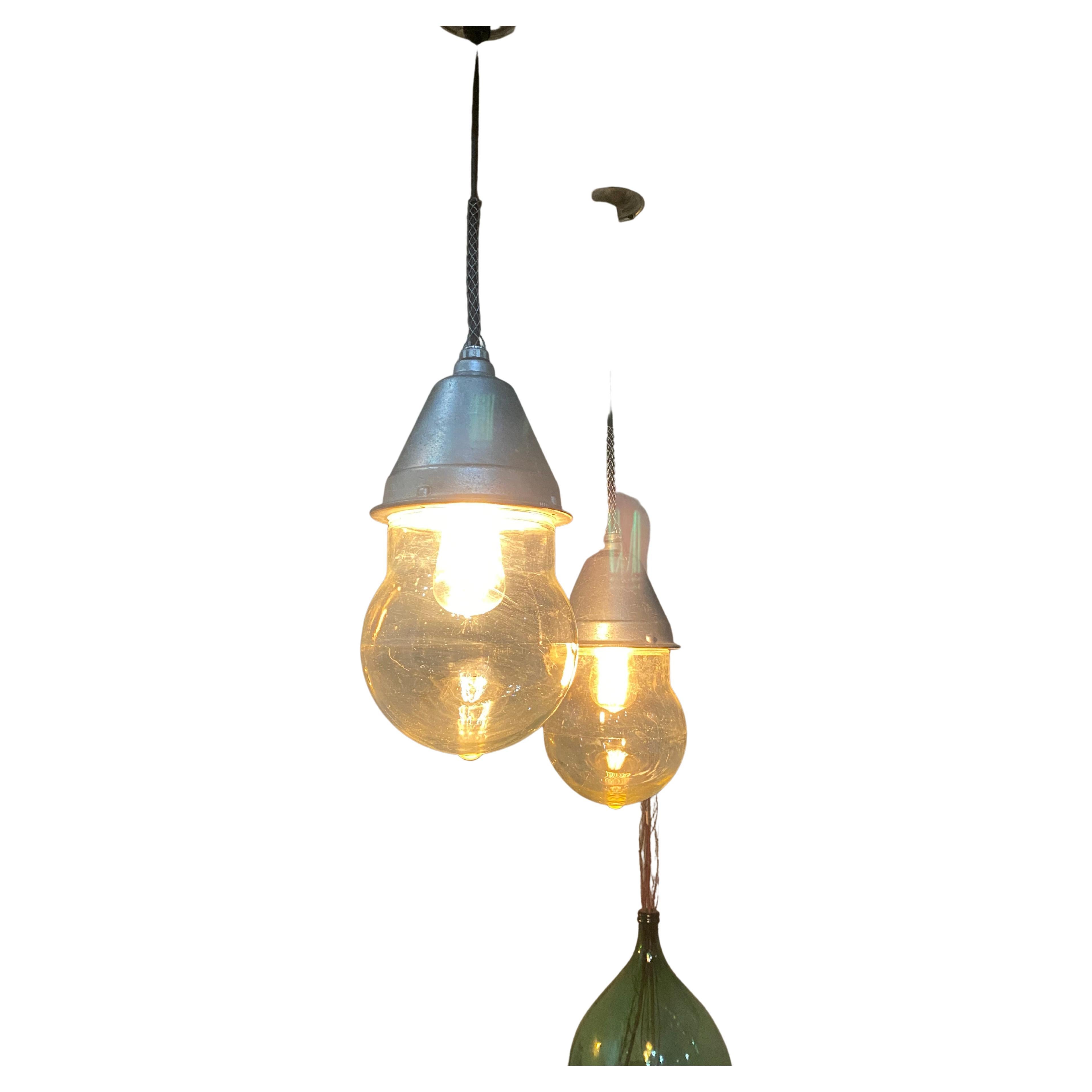 1940 Industrial Crouse Hinds VDB Pendant Light