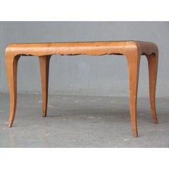 Table basse en érable incrusté de 1940