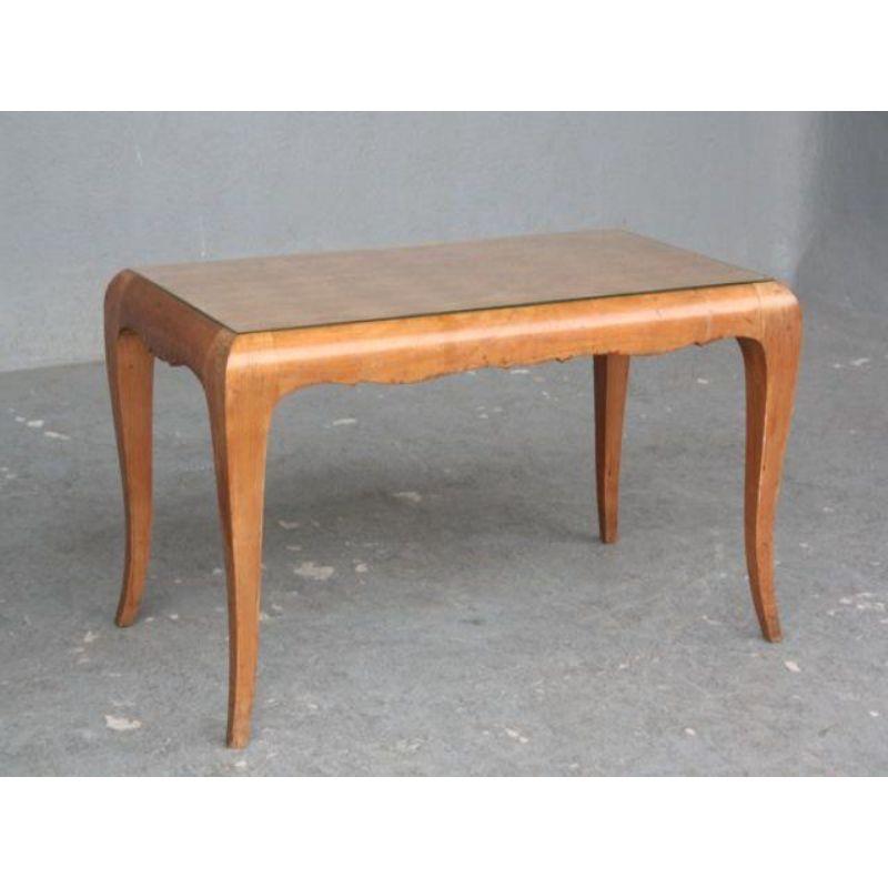 20th Century 1940 Inlaid Maple Coffee Table For Sale