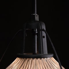 1940 large holophane pendant lights