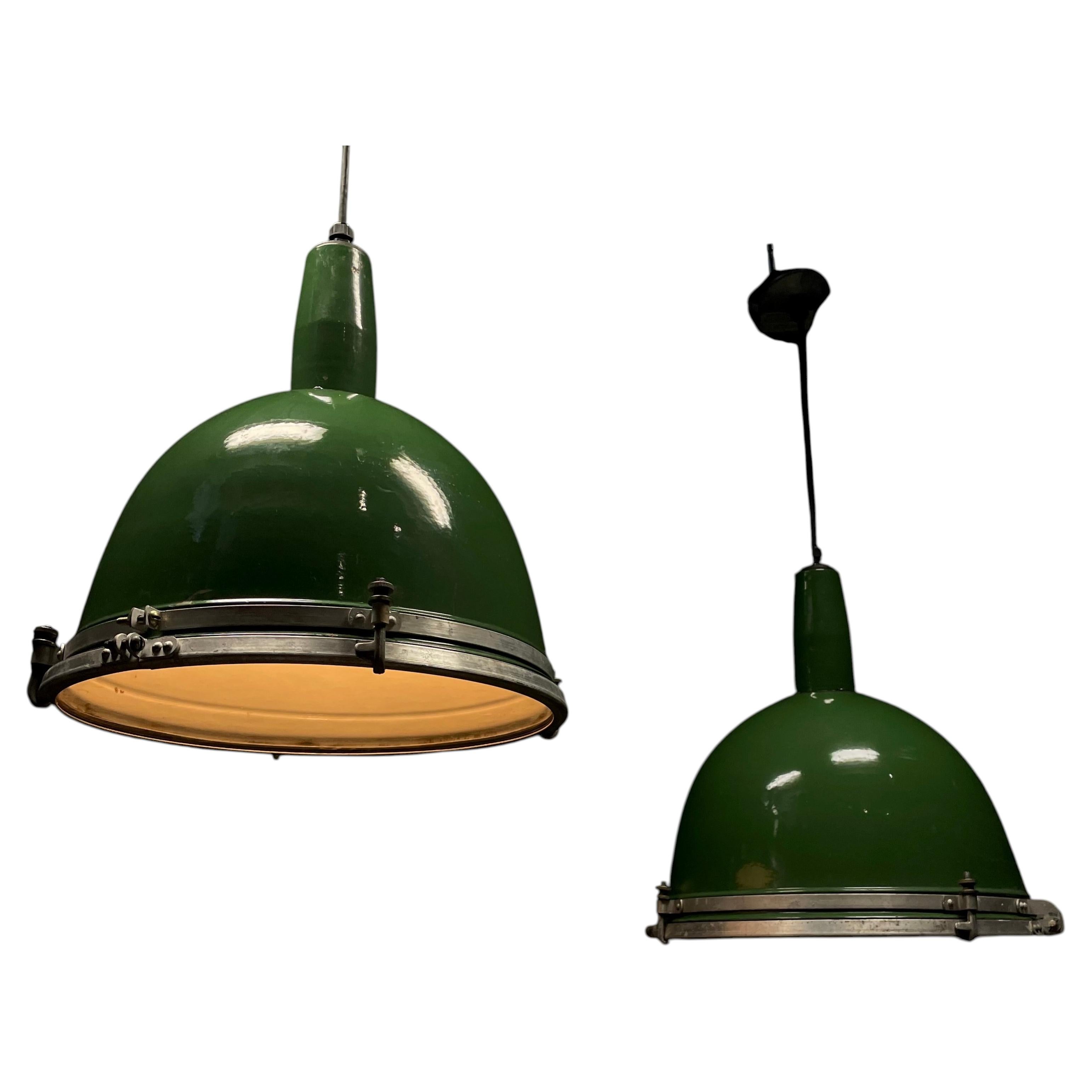 1940 large industrial pendant lights - quantity available